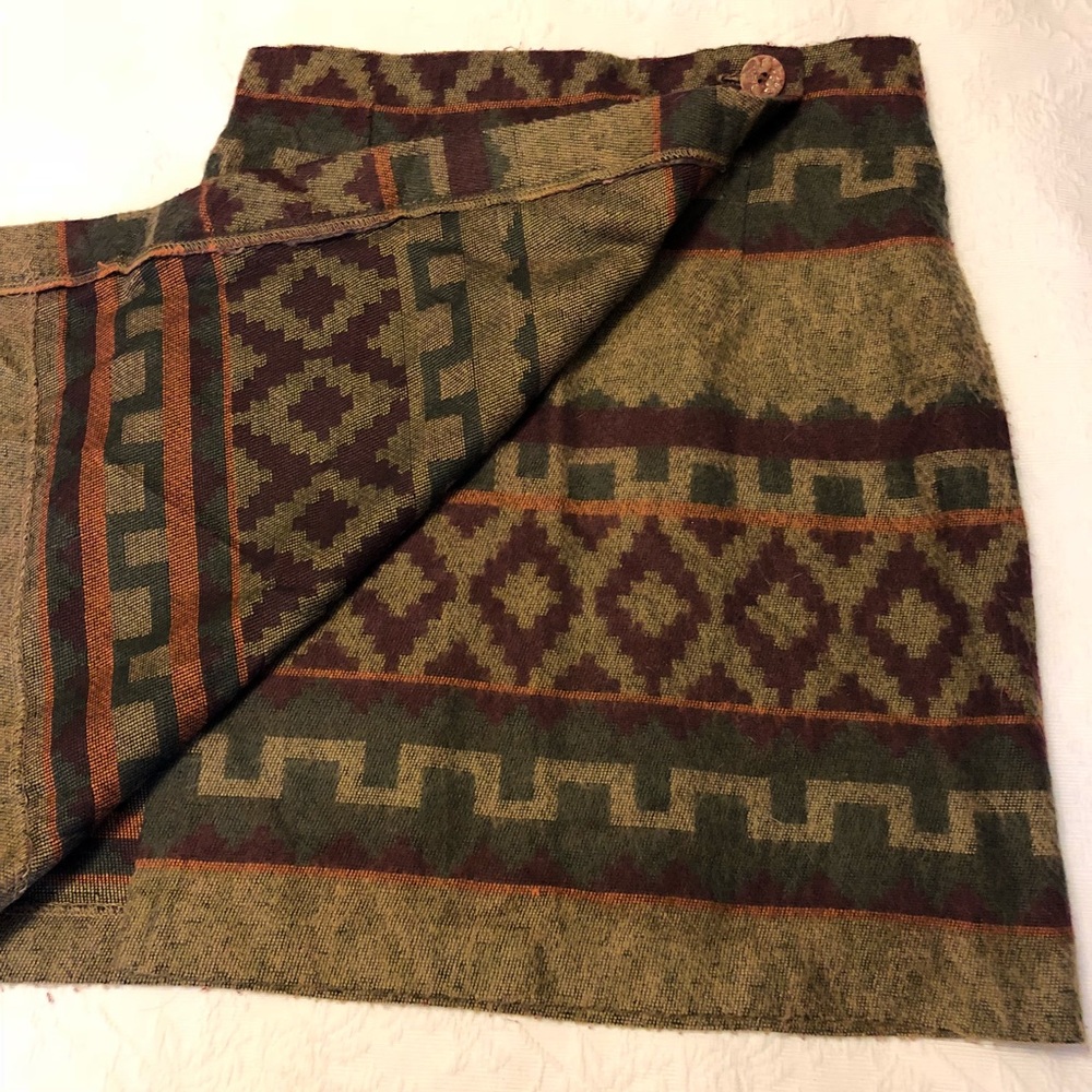 Vintage Wool wrap skirt size 11 - Picture 5 of 8